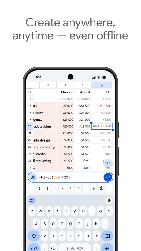 google sheets app最新版图5