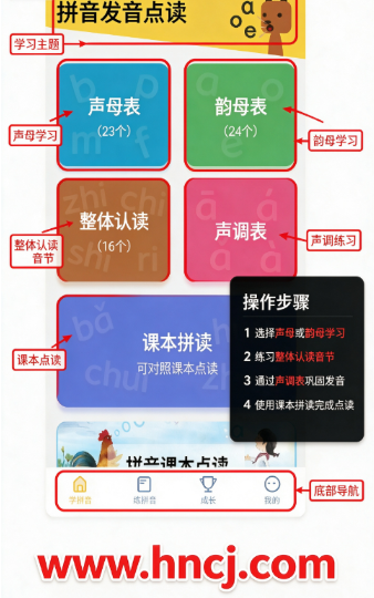拼音发音点读软件app